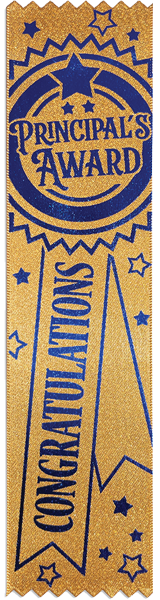 PA1 Principal Award Ribbon (Blue) | Discovery Educational